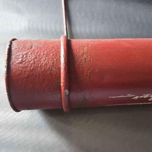 Carte Post Tube Mailbox Metal 10.5" Wall Hanging Christmas Letters To Santa - Picture 8 of 10